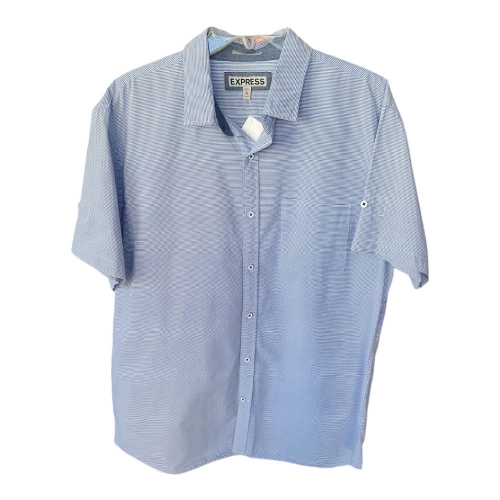Express | Men’s Short Sleeve Dress Shirt | Size XL